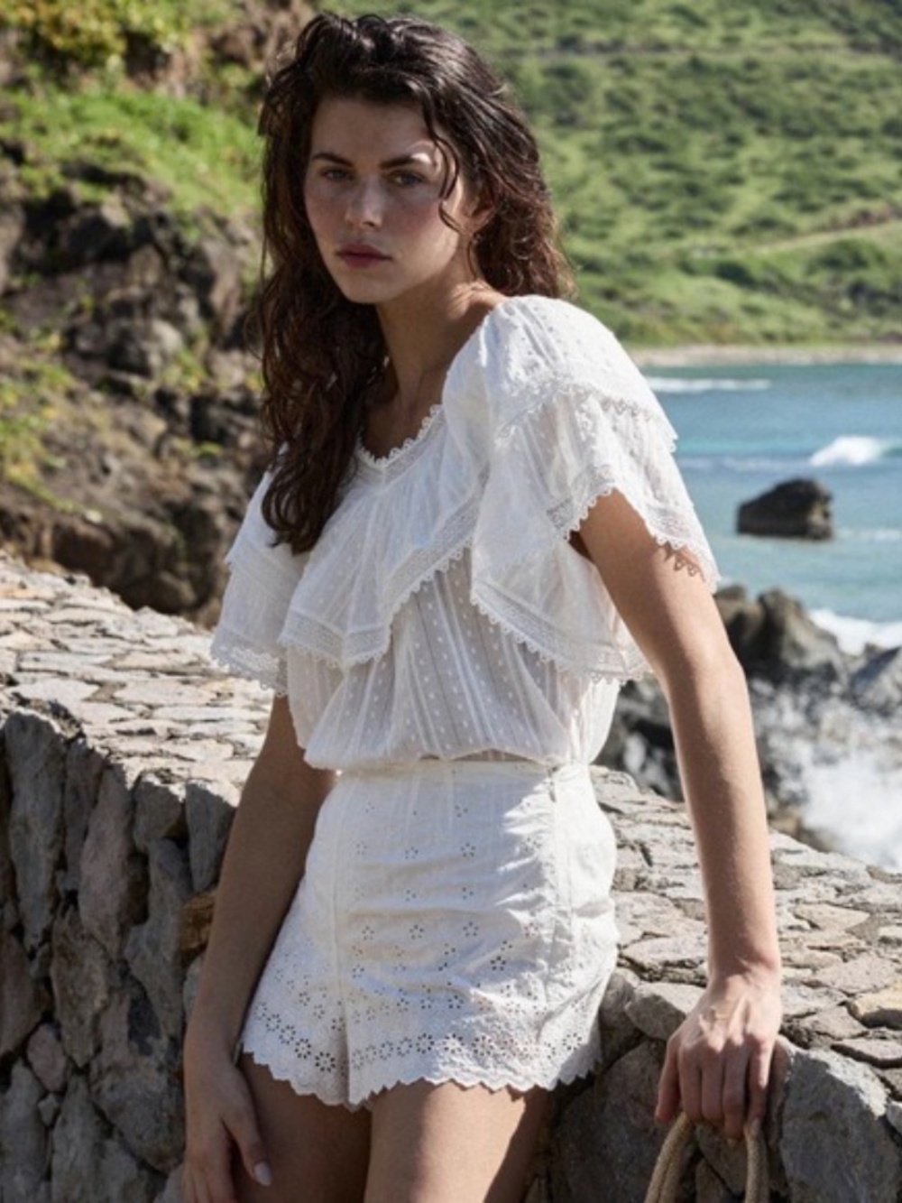 DOEN Cosenza Top in Salt Size M